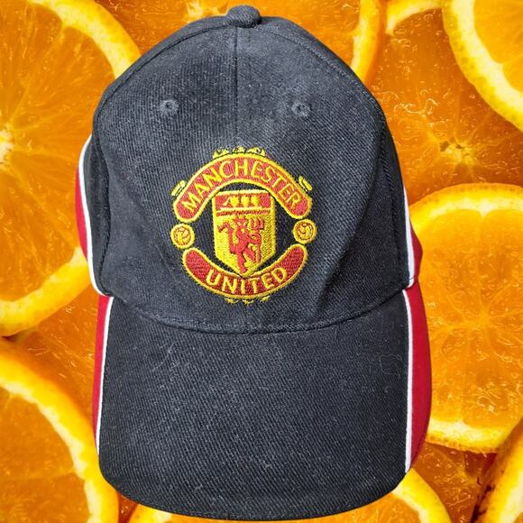 Manchester‎ United Gulf Vintage Black-Red Cotton Cap - Picture 1 of 8